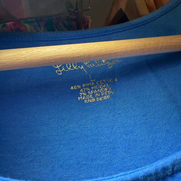 Lilly Pulitzer Blue Flutter Tank Top - Picture 3 of 7